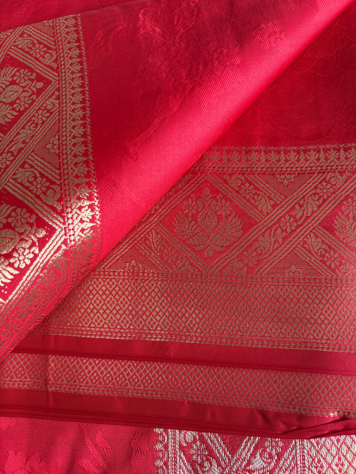Bridal Red Soft Silk Saree