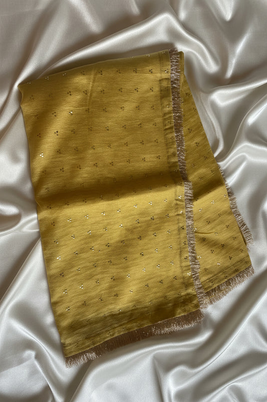 Antique Gold Tissue Silk Saree