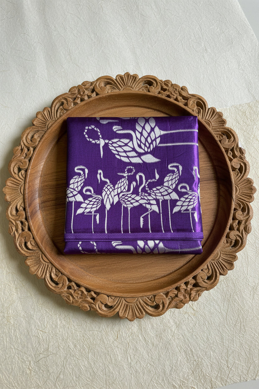 Royal Purple Pure Banarasi Silk Saree