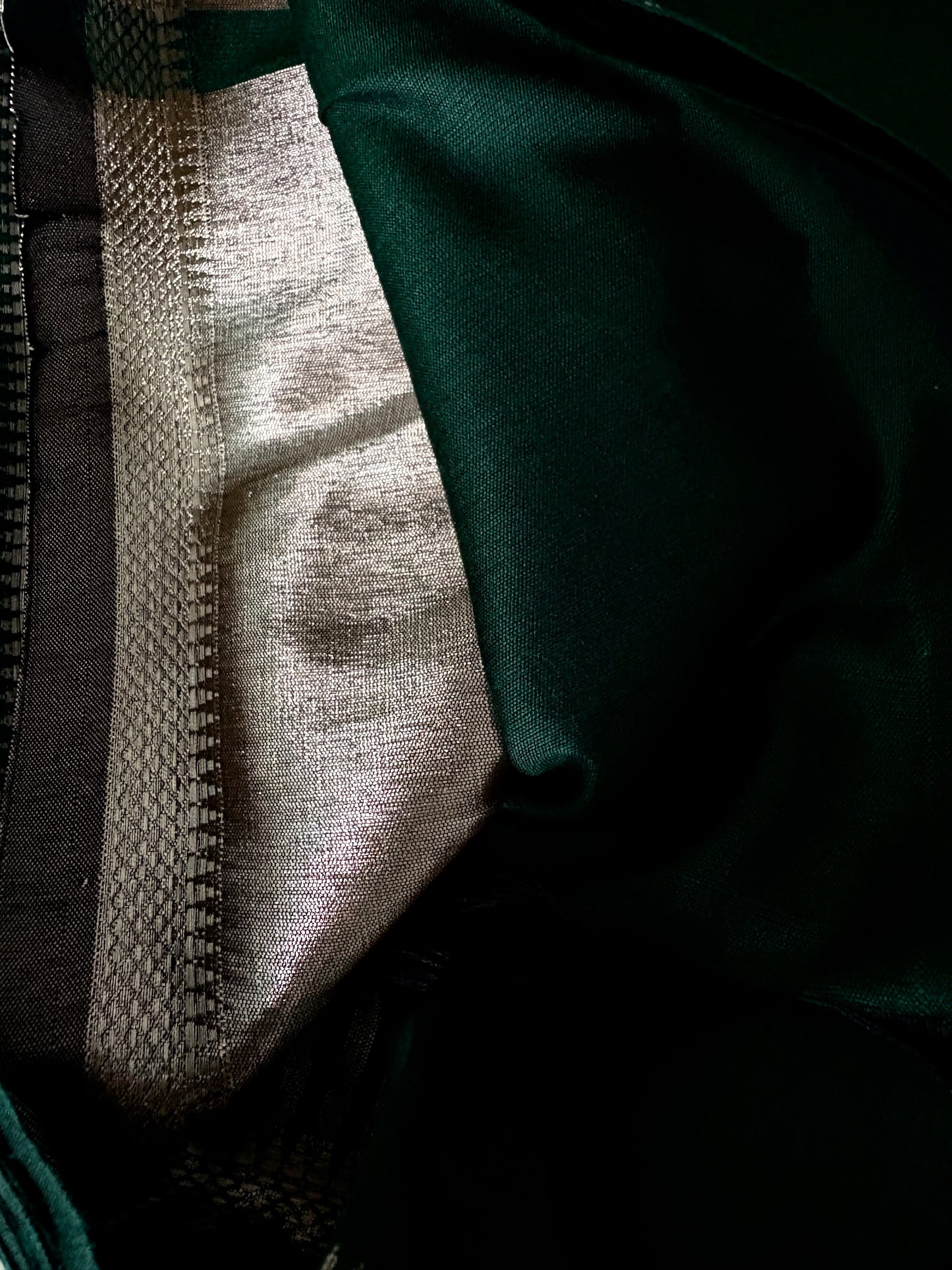 Bottle Green Soft Silk Saree