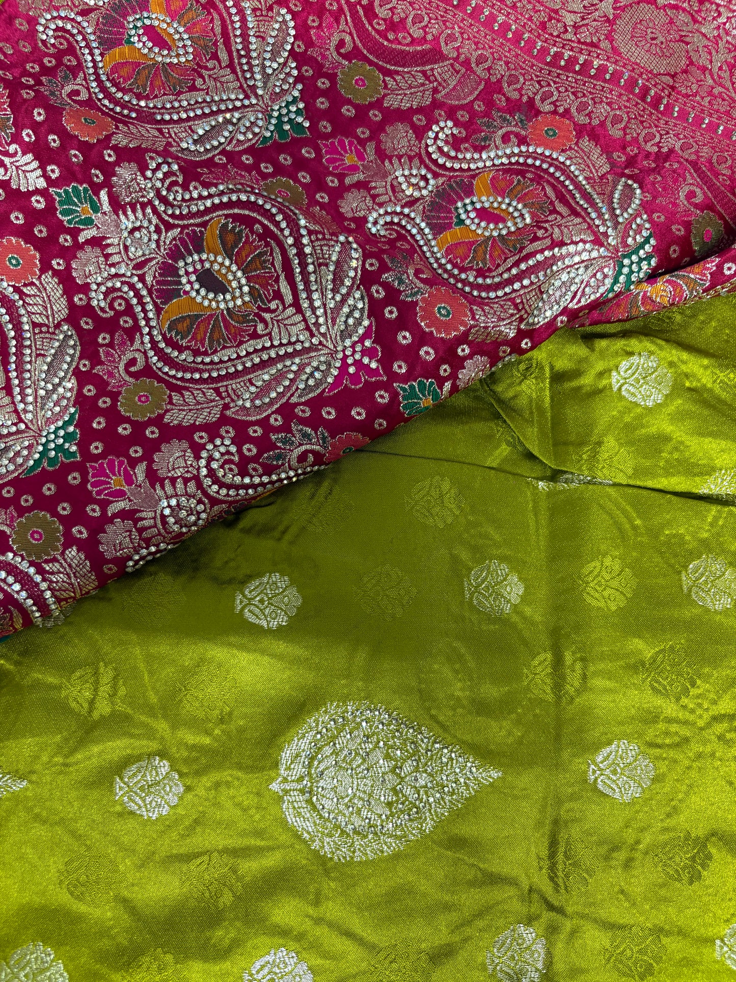 Mehndi Green Silk Saree