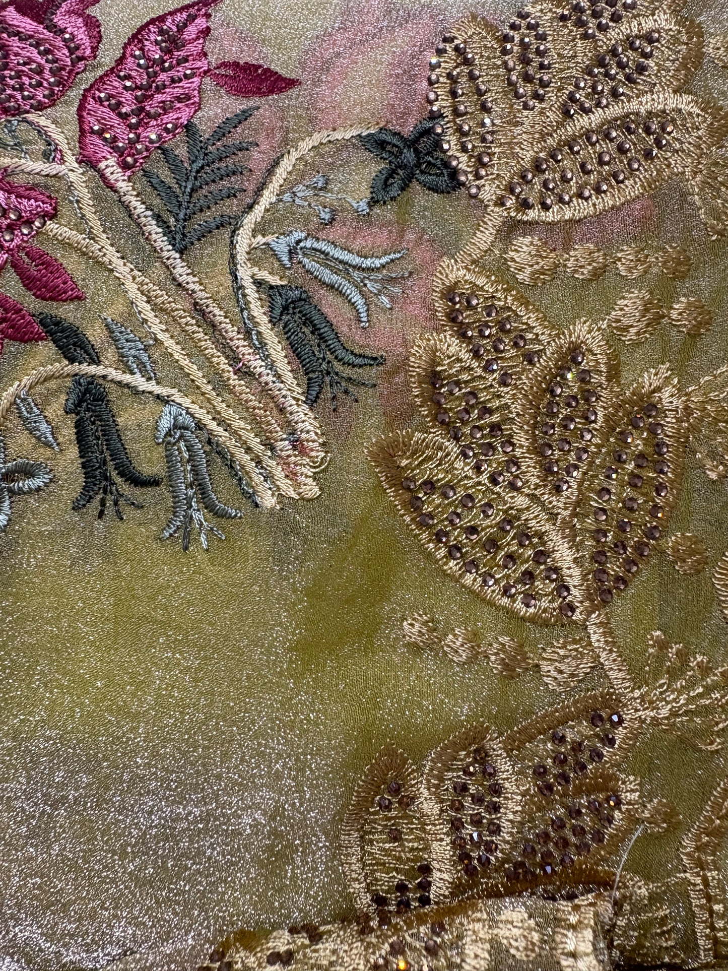 Mustard Gold Tissue Saree