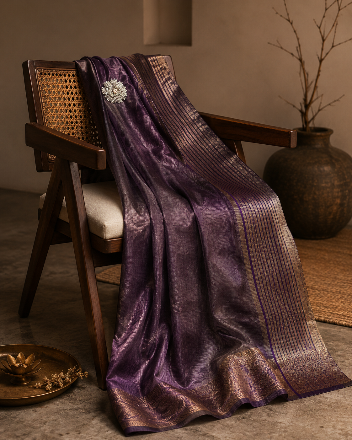 Tissue silk saree