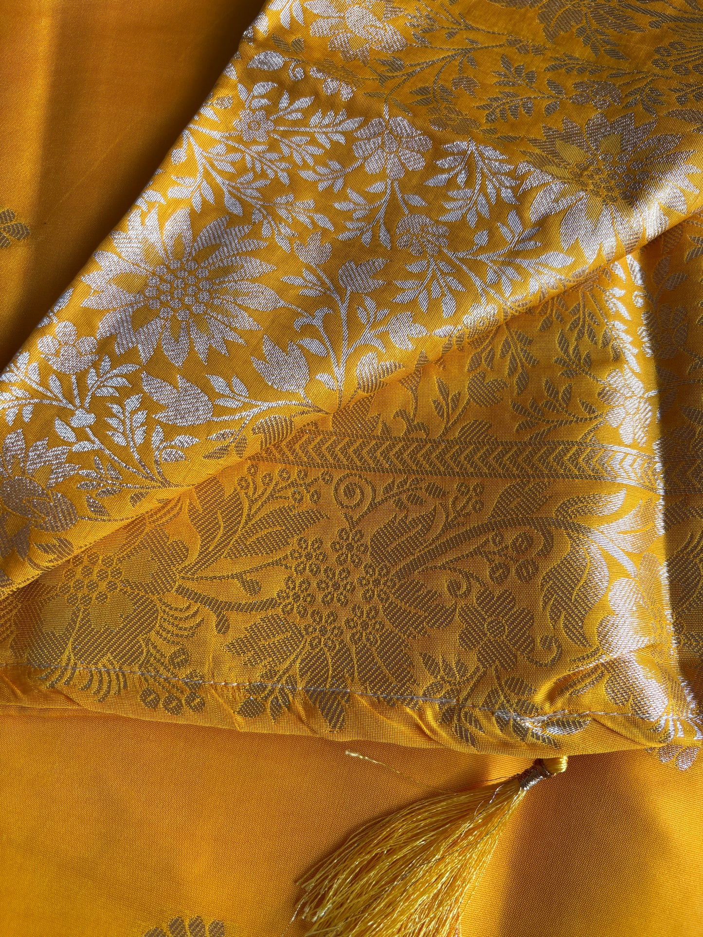 Haldi Mustard Yellow Soft Silk