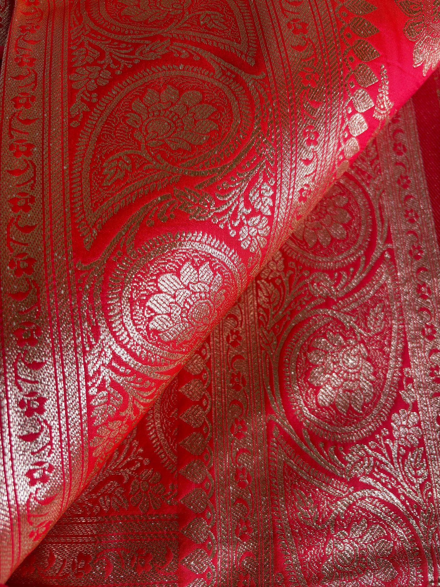 Kumkum Red Banarasi Silk Saree