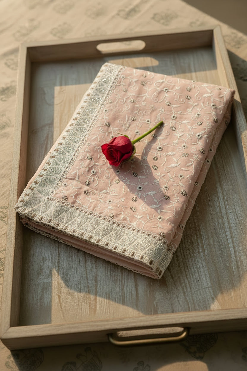 Onion Pink / Mauve  Saree