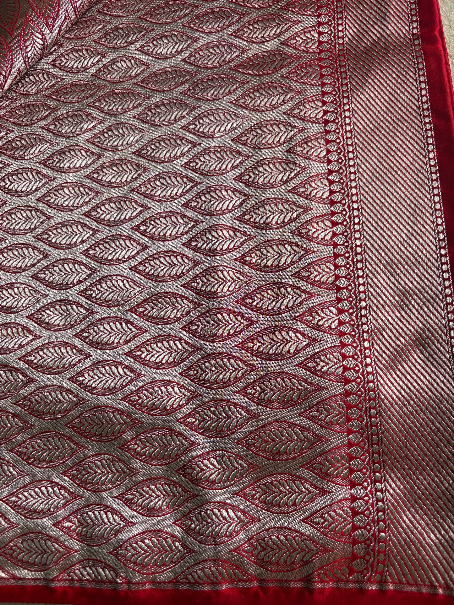 Bridal Red / Sindoor Pure Banarasi Silk Saree