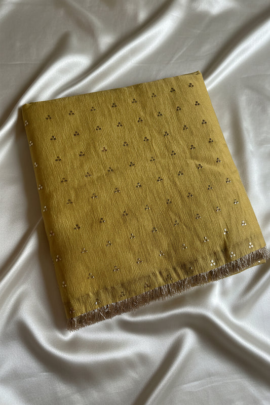 Antique Gold Tissue Silk Saree