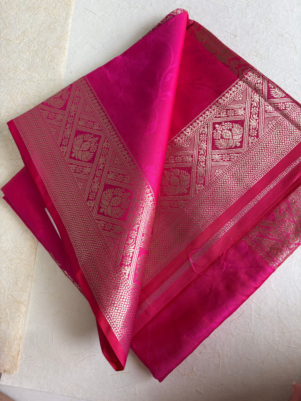 Rani Pink Soft Silk Saree