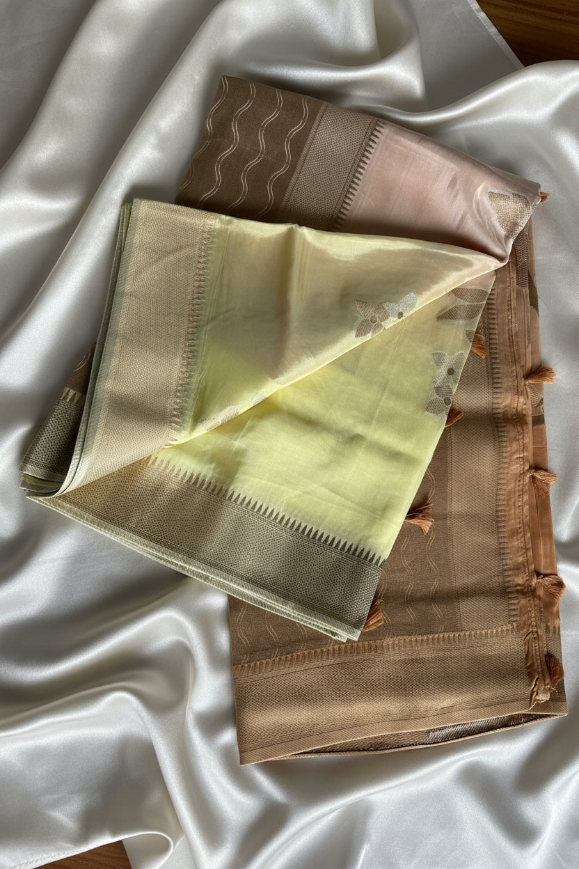 Pastel Shot Silk Saree