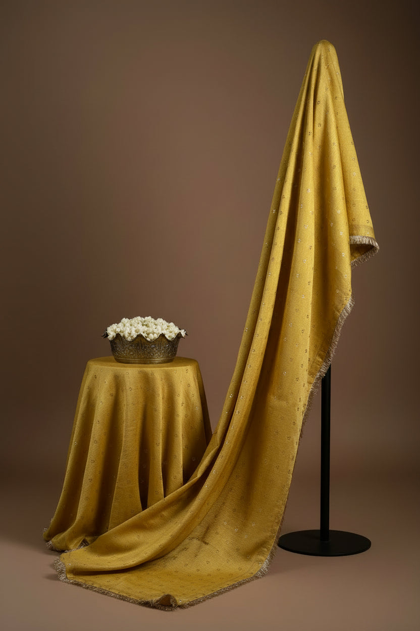 Antique Gold Tissue Silk Saree