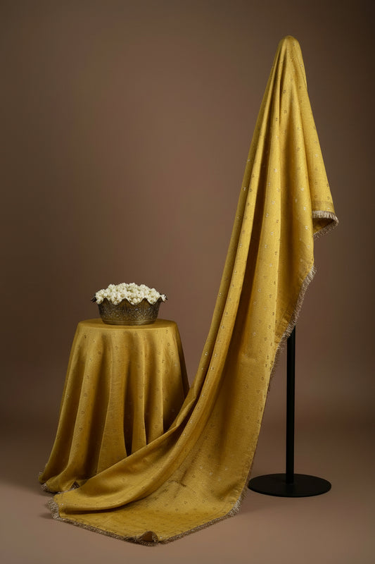 Antique Gold Tissue Silk Saree