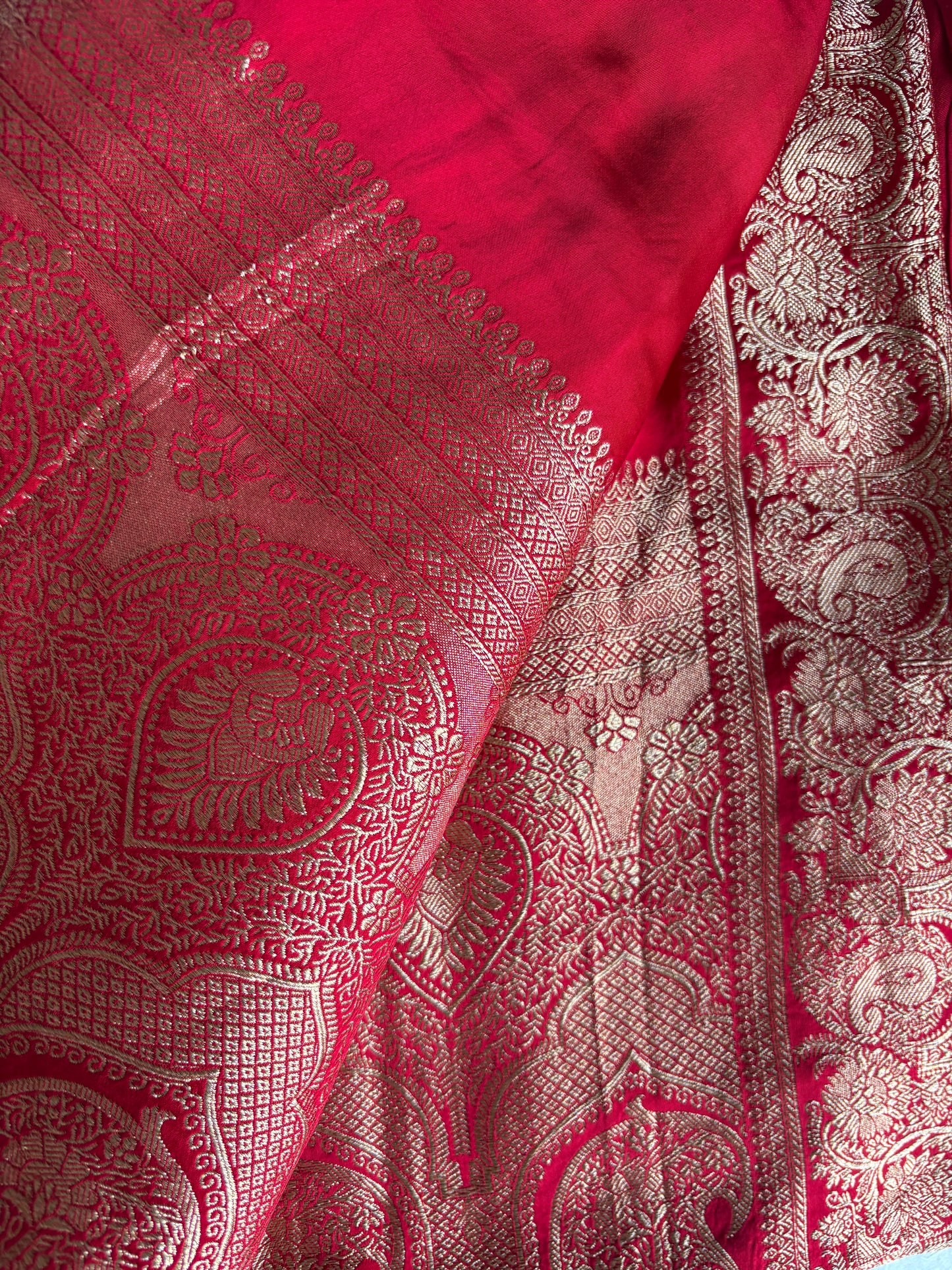 Bridal Red Pure Silk