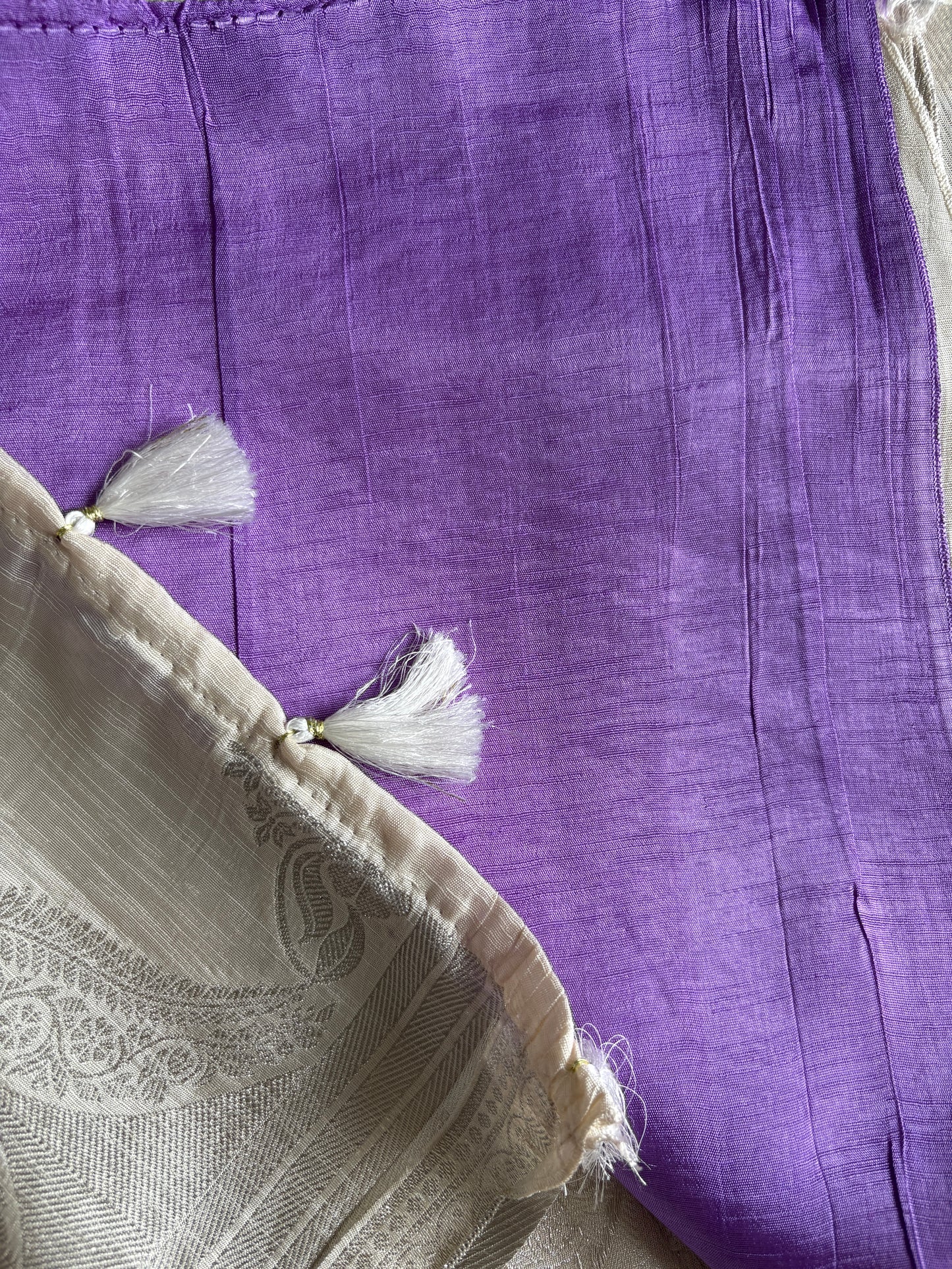 Antique Silver  Pure Banarasi Silk Saree