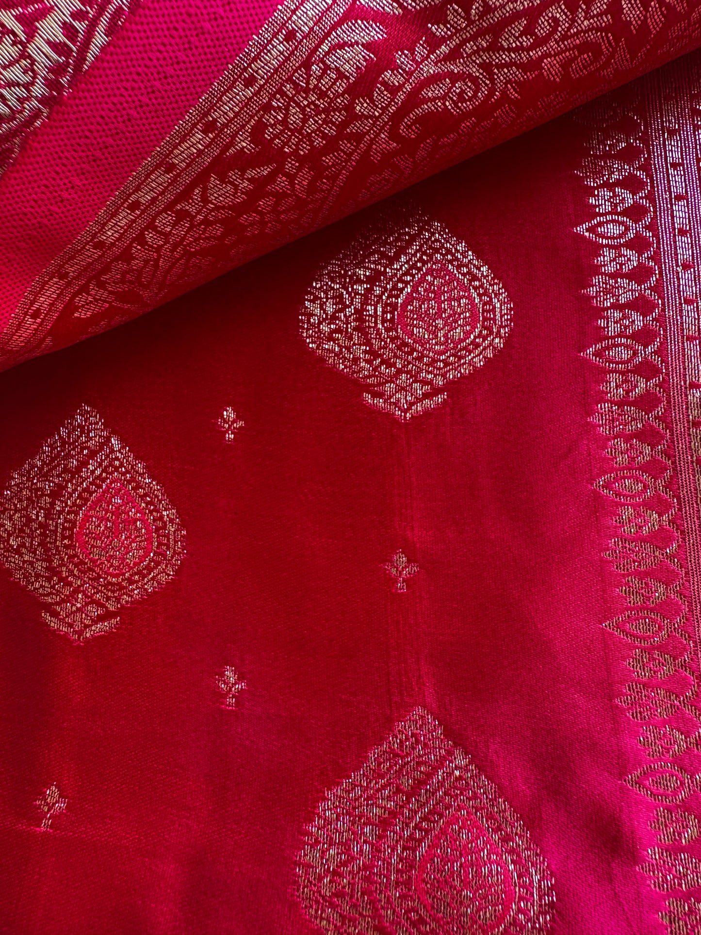 Rani Pink Soft Silk Saree