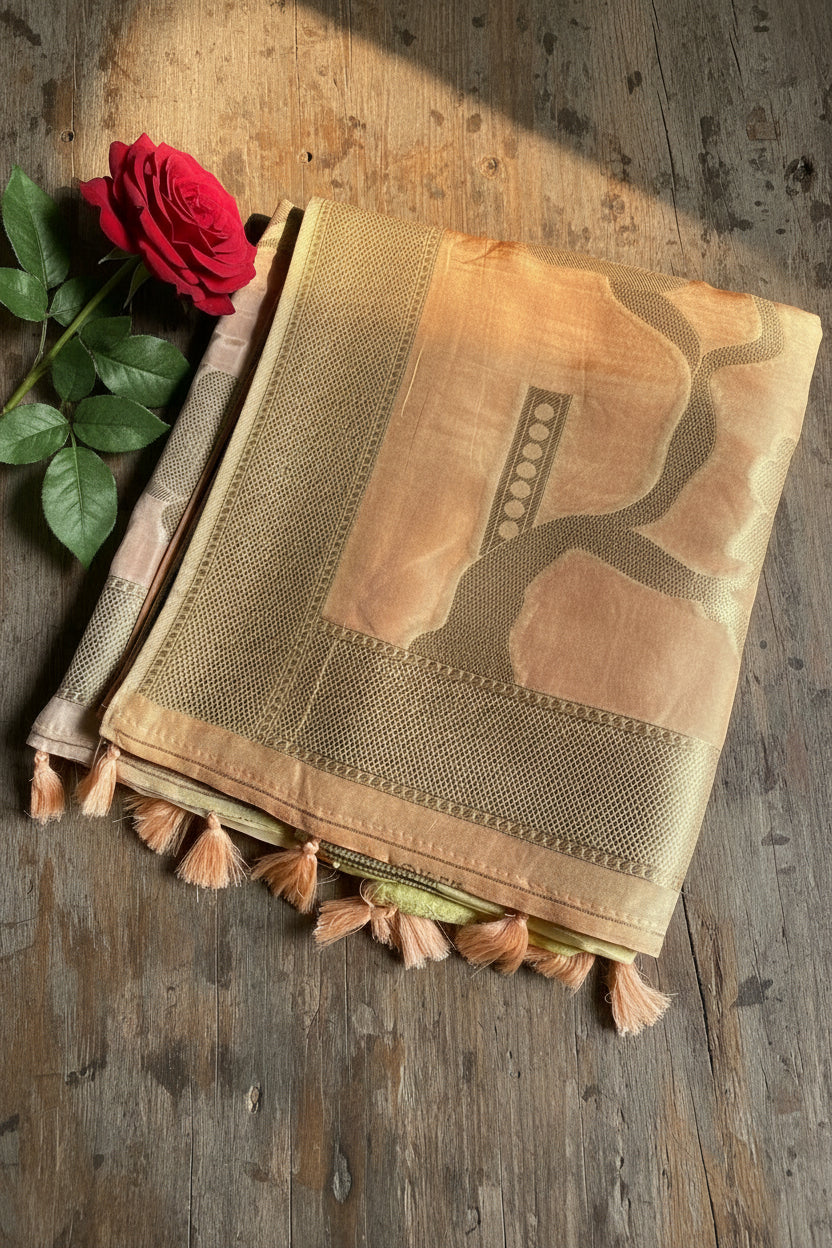 Pastel Shot Silk Saree