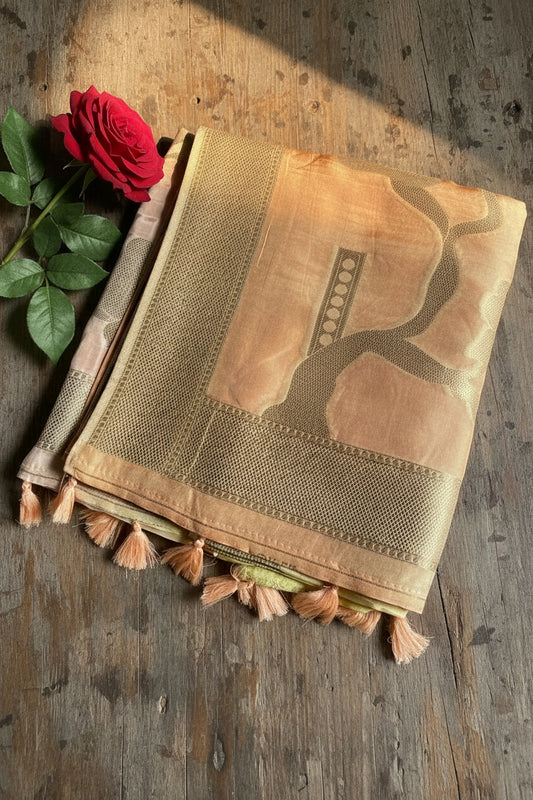 Pastel Shot Silk Saree