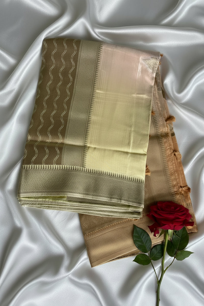 Pastel Shot Silk Saree