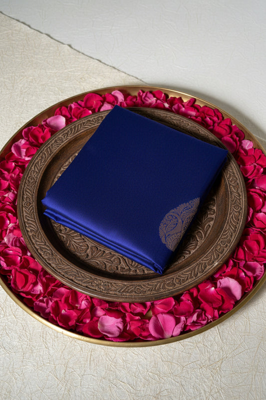 Royal Blue Soft Silk Saree
