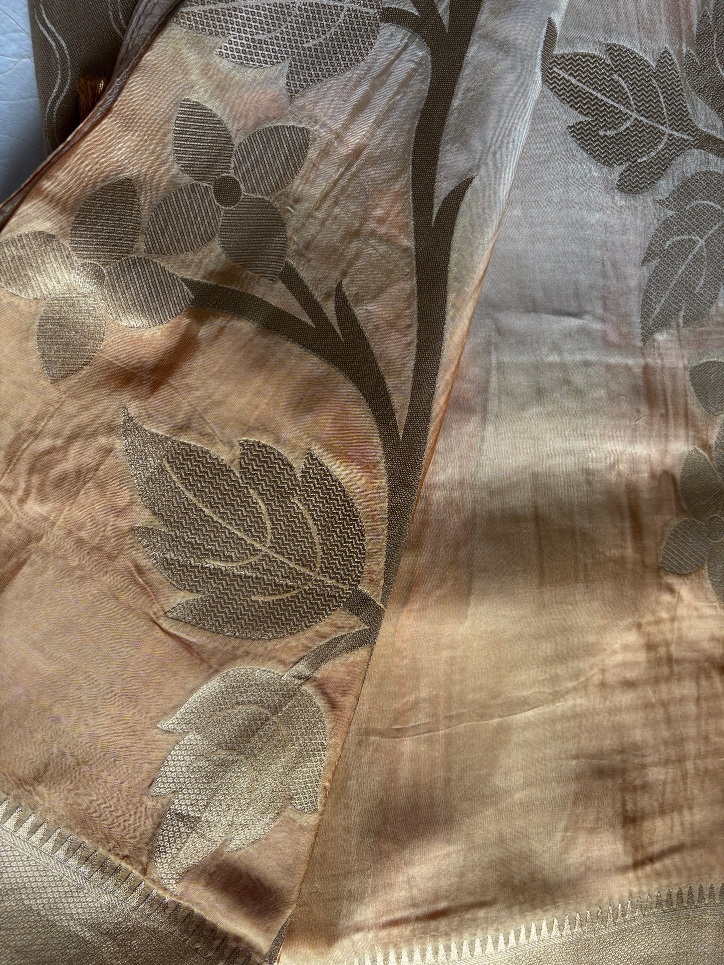 Pastel Shot Silk Saree