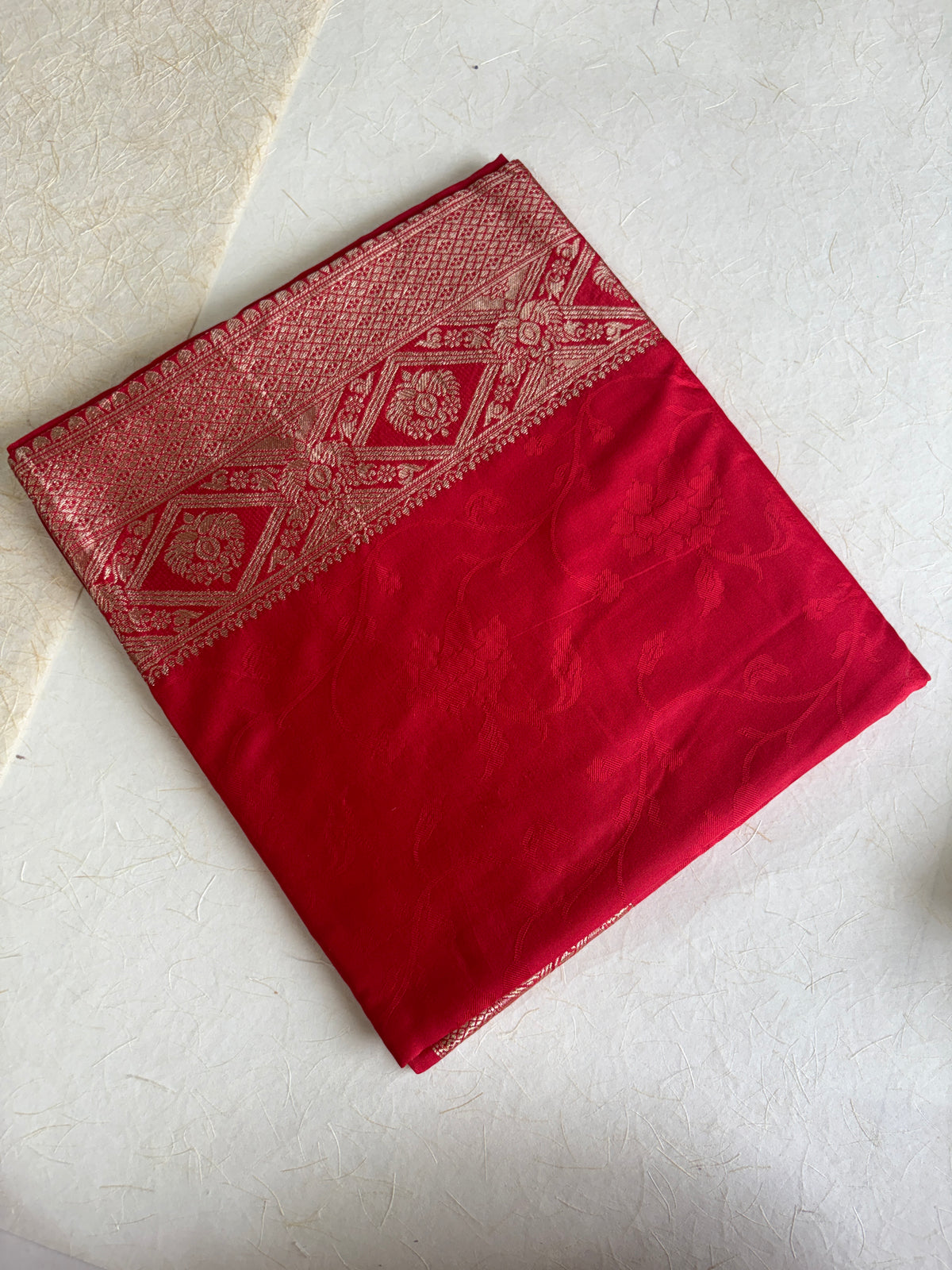 Bridal Red Soft Silk Saree