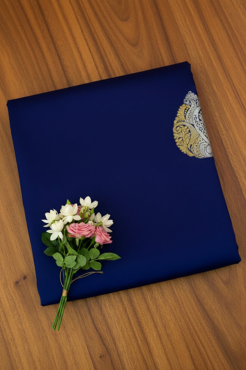Royal Blue Soft Silk Saree