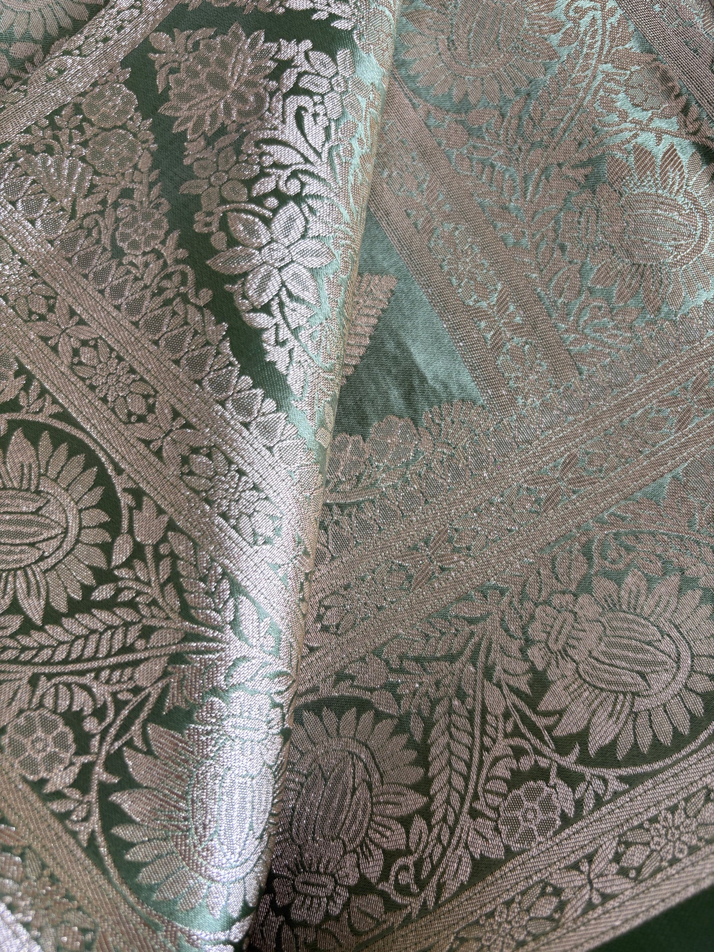 Light Green Soft  Silk Saree