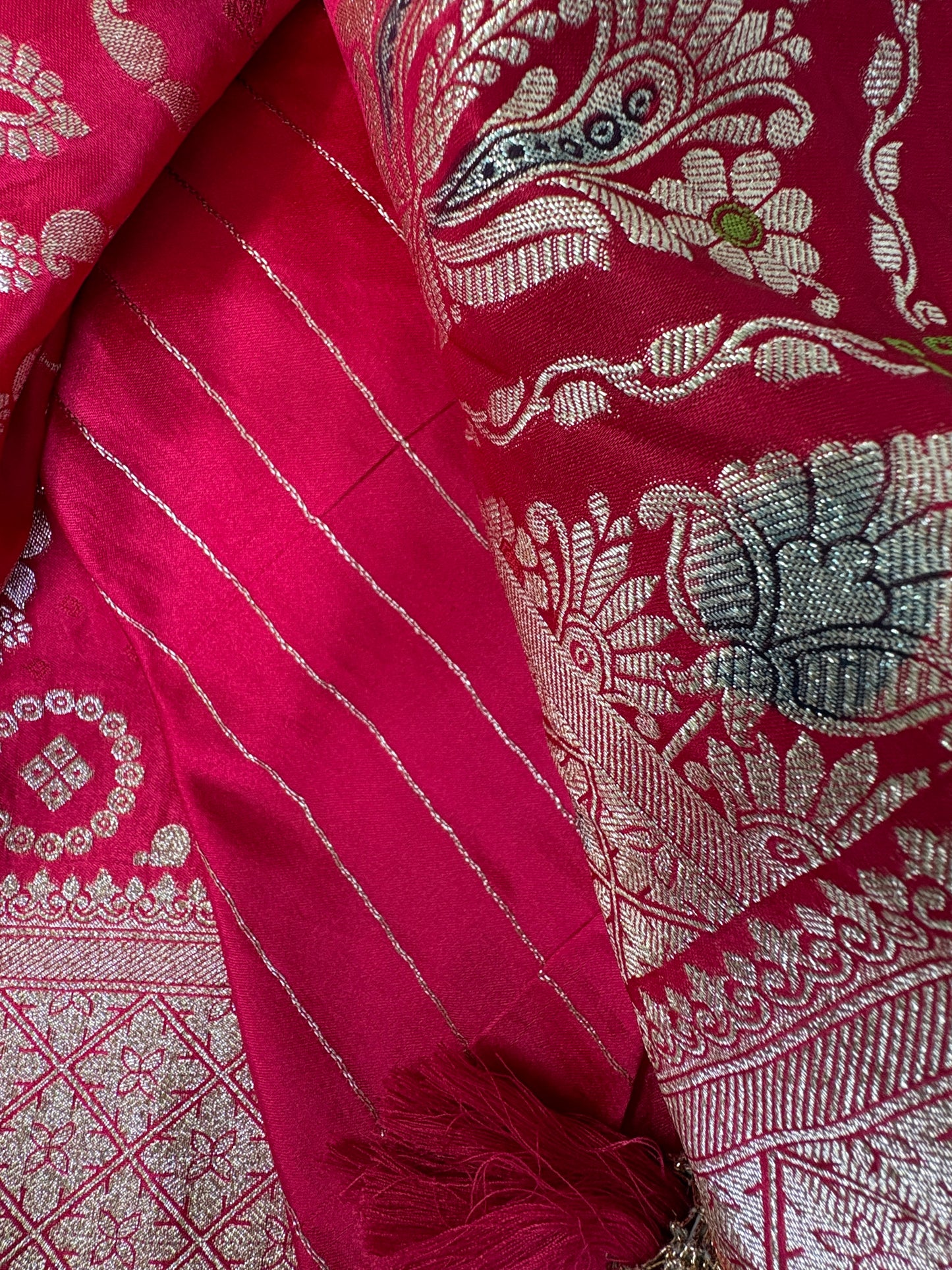 Maroon Banarasi Silk Saree