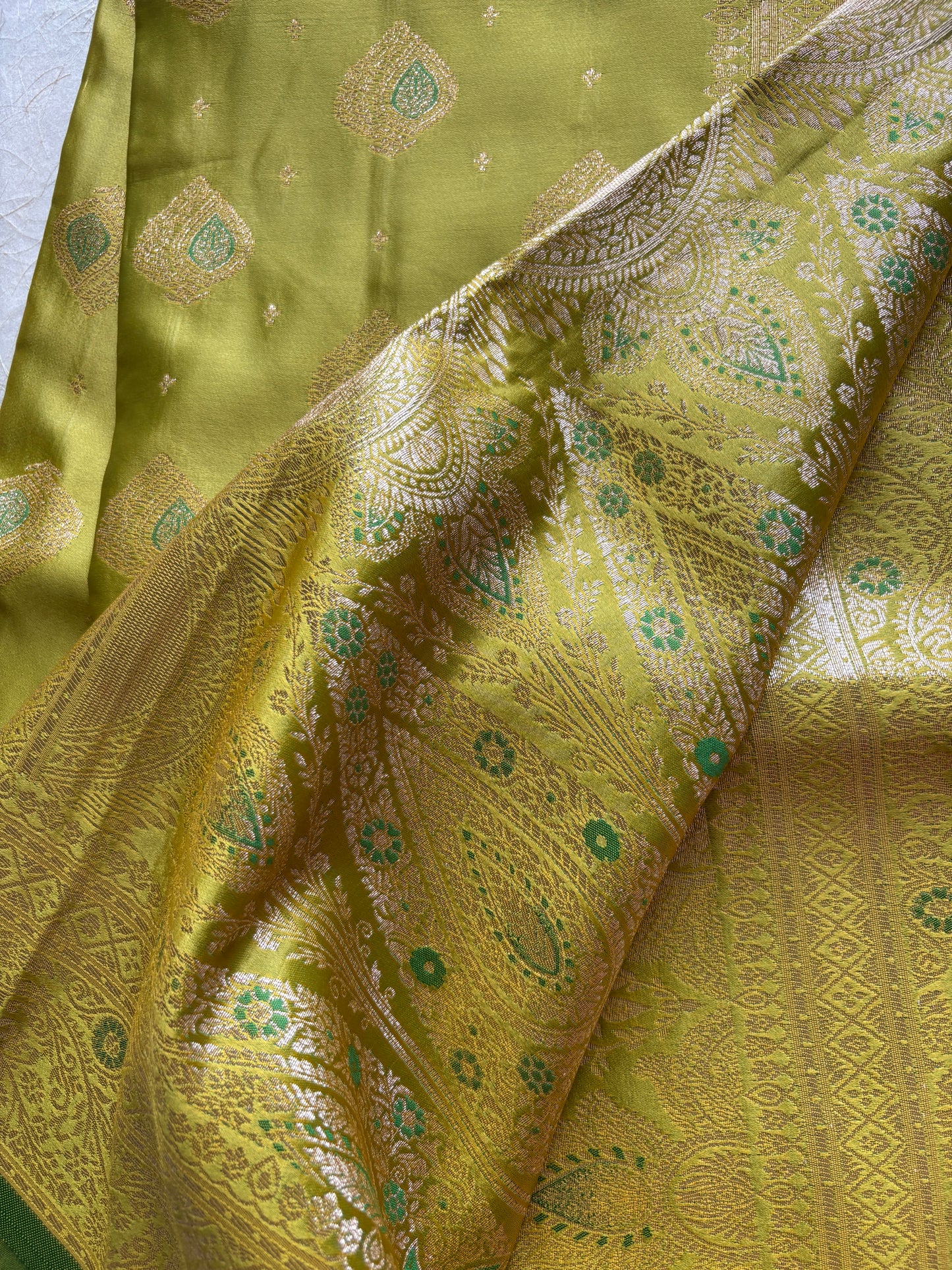 Mustard Yellow Soft Silk Saree